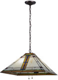 Meyda Lighting 144965 Nevada Tiffany Mahogany Bronze Hanging Light