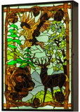 Meyda Custom 145706 Wilderness Tiffany LED Backlit Stained Glass Window