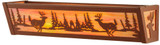 Meyda Custom 146914 Deer at Lake Rustic Rust;Custom Lighting Sconce