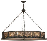 Meyda Custom 147372 Mountain Pine Rustic Oil Rubbed Bronze Hanging Pendant Lighting