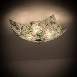 Meyda Custom 149824 Metro Fusion Tossalad Modern Green / Purple / Blue Confetti Flush Ceiling Light Fixture