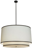 Meyda Custom 153491 Cilindro White Black Drop Ceiling Lighting
