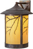Meyda Custom 154259 Fulton Branches Country Hammered Vintage Copper Earth Marble (S / B Out) Exterior Wall Sconce Light