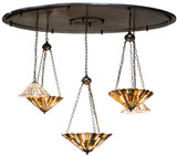Meyda Custom 154324 Jadestone Delta Tiffany Custom Multi Hanging Pendant Light