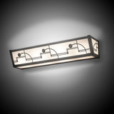 Meyda Custom 15516 Revival Contemporary Nickel Bath Sconce