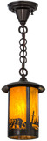Meyda Custom 156668 Fulton Bear Creek Country Ha Craftsman Mini Hanging Light