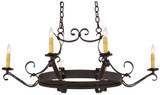 Meyda Custom 157894 Handforged Chestnut Chandelier Lighting