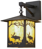 Meyda Custom 159120 Seneca Moose Creek Rustic Outdoor Wall Mounted Lamp