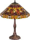 Meyda Lighting 162204 Middleton Tiffany Mahogany Bronze Side Table Lamp