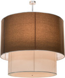 Meyda Custom 163656 Cilindro Nickel Flush Mount Lighting Fixture