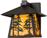 Meyda Custom 165573 Stillwater Craftsman Brown Lamp Sconce