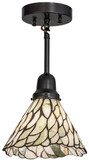 Meyda Custom 165820 Willow Jadestone Tiffany Mini Hanging Light