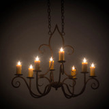 Meyda Custom 177156 Clifton Antique Rust Chandelier Light