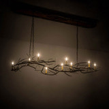 Meyda Custom 177810 Winter Solstice Country Dark Burnished Antique Copper Island Lighting