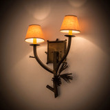 Meyda Custom 180106 Lone Pine Rustic Antique Copper Wall Sconce Lighting