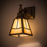 Meyda Custom 181231 Valley View Mission Antique Brass Outdoor Wall Sconce