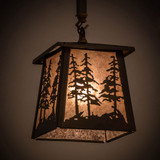 Meyda Custom 182076 Tall Pines Antique Copper / Silver Mica Mini Drop Lighting