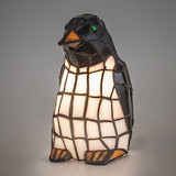 Meyda Lighting 18470 Penguin Tiffany Accent Table Lamp Lighting