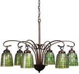 Meyda Lighting 18649 Terra Verde Tiffany Antique Chandelier Lighting