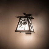 Meyda Custom 187523 Stillwater Scotch Pine Rustic Bronze Wall Lamp