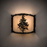 Meyda Custom 190071 Tamarack Country Antique Copper Lighting Wall Sconce