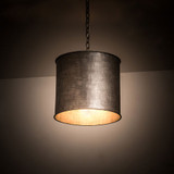Meyda Custom 190683 Carson Galvanized Drum Lighting Pendant
