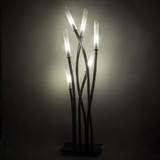 Meyda Custom 191046 Titicaca Contemporary Nickel LED Table Top Lamp