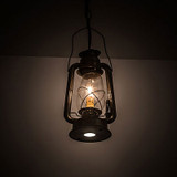 Meyda Custom 191516 Miner's Lantern Traditional Vintage Copper LED Mini Pendant Lighting