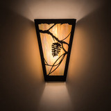 Meyda Custom 192001 Whispering Pines Rustic Bai Timeless Bronze Wall Sconce Lighting