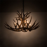Meyda Custom 200437 Antlers Rustic Antique Copper 33" Chandelier Lighting
