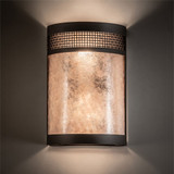 Meyda Custom 216311 Maglia Semplice Oil Rubbed Bronze Wall Sconce