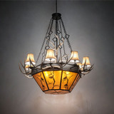Meyda Custom 218692 Whispering Pines Rustic Chandelier Light