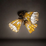 Meyda Lighting 223048 Delta Gold Vein Overhead Light Fixture