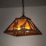 Meyda Custom 226614 Tall Pines Mission Cafe-Noir Pendant Lighting