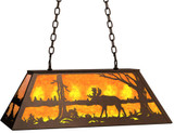 Meyda Custom 234282 Moose at Lake Country Mahogany Bronze Kitchen Island Light