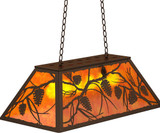 Meyda Custom 234377 Whispering Pines Country Timeless Bronze Island Light Fixture