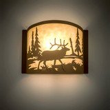 Meyda Custom 23897 Elk at Lake Light Sconce