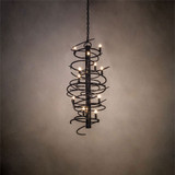 Meyda Custom 240052 Cyclone Modern Grey Mini Chandelier Light