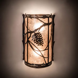 Meyda Custom 242033 Whispering Pines Country Antique Copper Wall Lighting Sconce