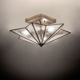 Meyda Custom 242585 Star Contemporary Black Flush Mount Lighting