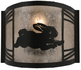 Meyda Custom 243260 Rabbit on the Loose Rustic Wall Lighting