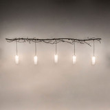 Meyda Custom 243353 Winter Solstice Rustic Antique Copper 5-Light Bath Lighting Fixture