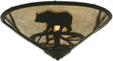 Meyda Custom 243401 Bear on the Loose Rustic Ceiling Light