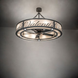 Meyda Custom 244087 Personalized Contemporary Grey And Beige 55" Ceiling Fan