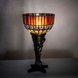 Meyda Custom 244895 Tiffany Candice Tiffany Mahogany Bronze Table Lighting