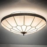 Meyda Custom 246713 Vincent Craftsman Brown Flush Mount Ceiling Light Fixture