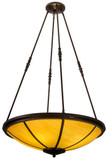Meyda Custom 247453 Commerce Black And Sunflower Hanging Pendant Lighting