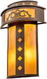 Meyda Custom 248970 Tiara Contemporary Rust;Custom;Copper Wall Sconce Lighting