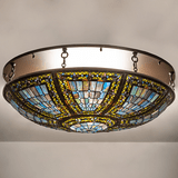 Meyda Lighting 251123 Fleur-de-lis Tiffany Oil Rubbed Bronze Ceiling Lighting