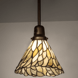 Meyda Custom 252346 Willow Tiffany Mahogany Bronze Mini Hanging Light